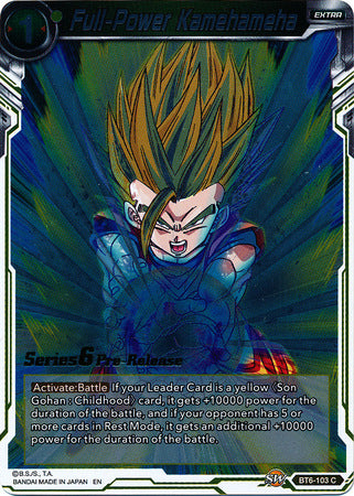 Full-Power Kamehameha [BT6-103_PR] | Black Swamp Games