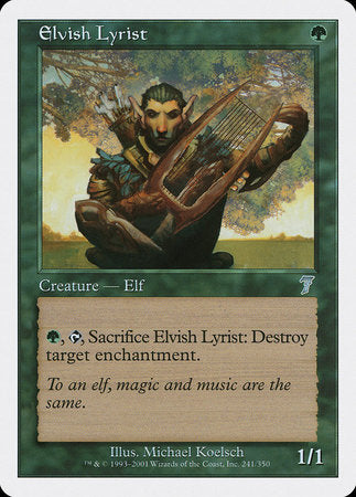 Elvish Lyrist [Seventh Edition] | Black Swamp Games