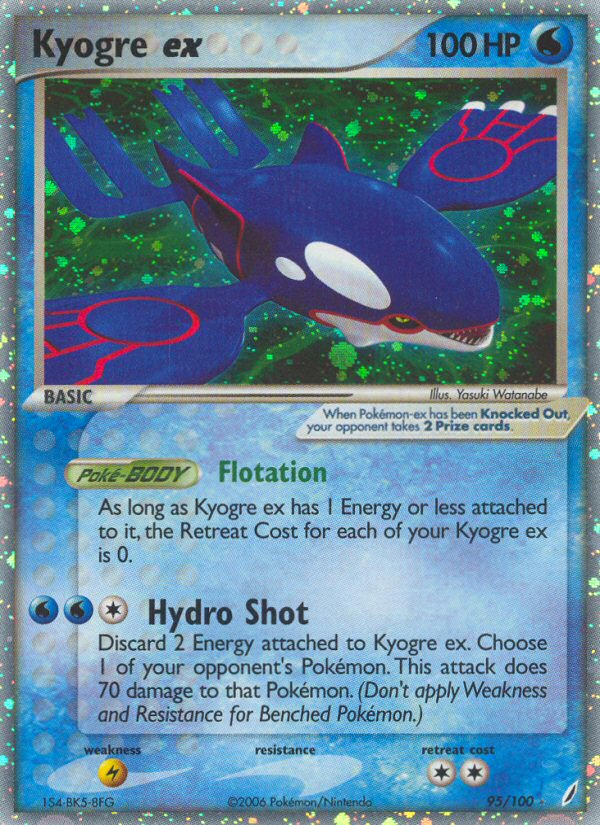 Kyogre ex (95/100) [EX: Crystal Guardians] | Black Swamp Games