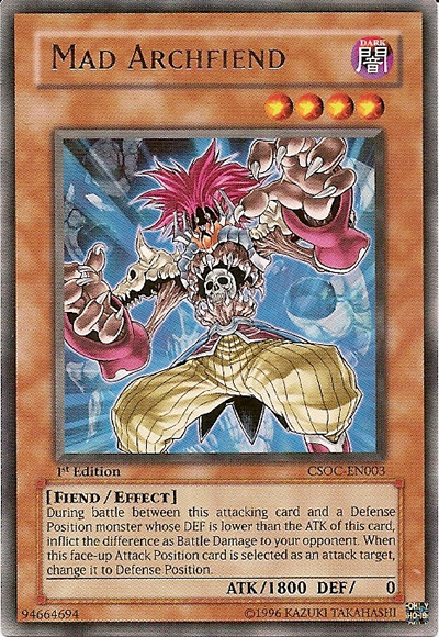 Mad Archfiend [CSOC-EN003] Rare | Black Swamp Games