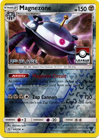 Magnezone (83/156) (League Promo 2nd Place) [Sun & Moon: Ultra Prism] | Black Swamp Games