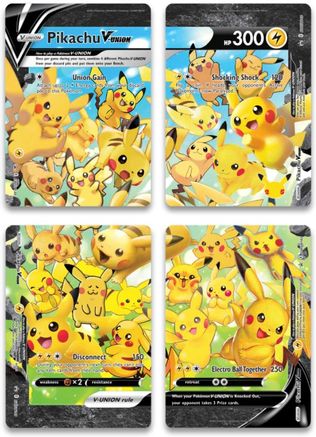 Pikachu V-UNION (Set of 4) [Sword & Shield: Black Star Promos] | Black Swamp Games