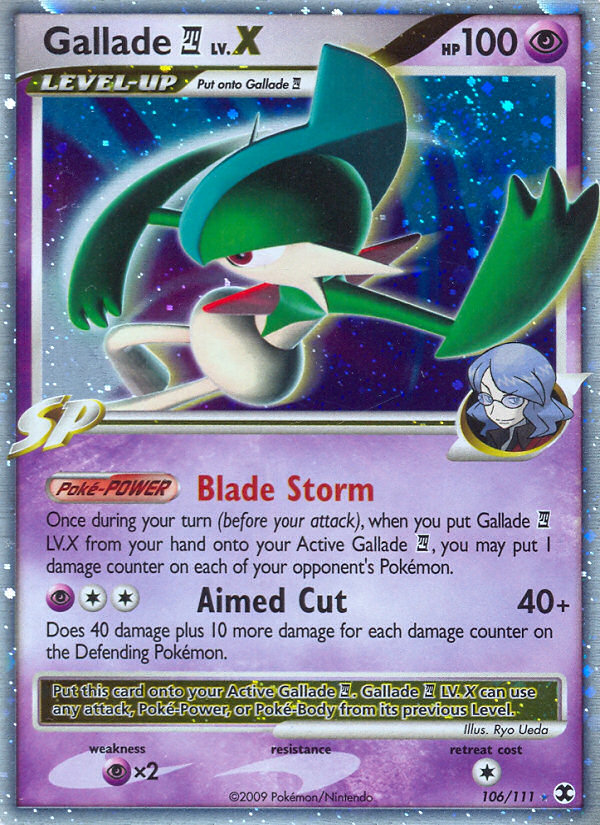 Gallade LV.X (106/111) [Platinum: Rising Rivals] | Black Swamp Games