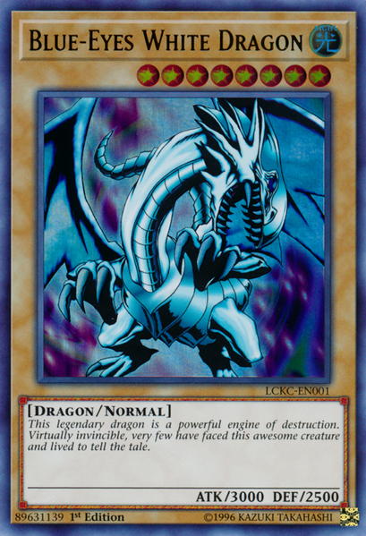 Blue-Eyes White Dragon (Version 1) [LCKC-EN001] Ultra Rare | Black Swamp Games