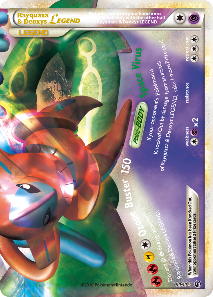 Rayquaza & Deoxys LEGEND (90/90) [HeartGold & SoulSilver: Undaunted] | Black Swamp Games