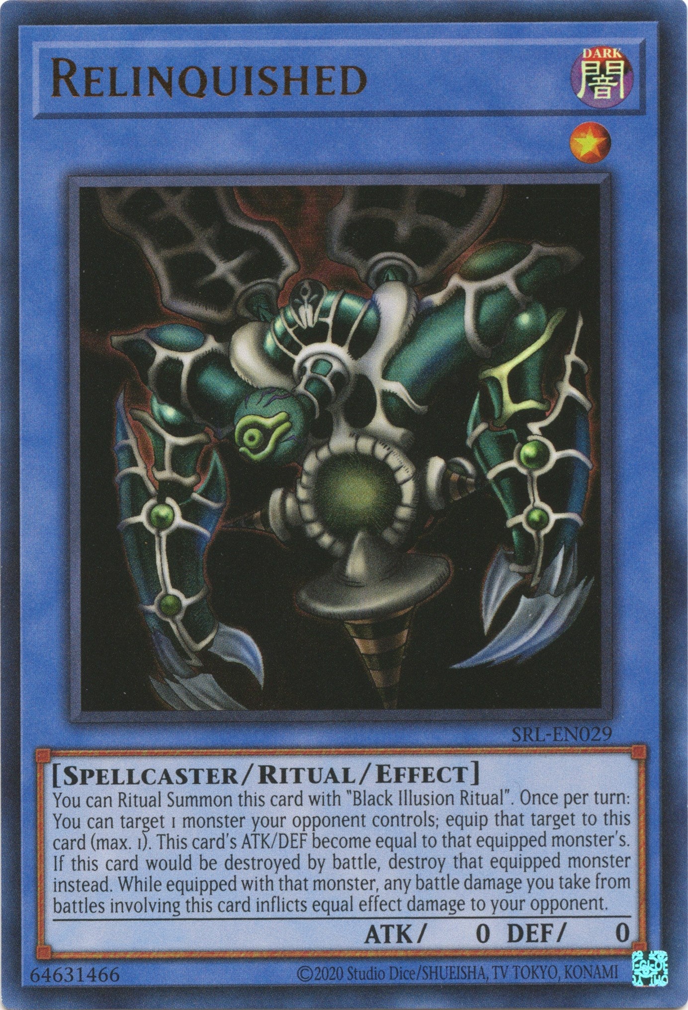 Relinquished (25th Anniversary) [SRL-EN029] Ultra Rare | Black Swamp Games