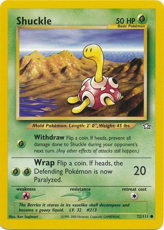 Shuckle (72/111) [Neo Genesis Unlimited] | Black Swamp Games