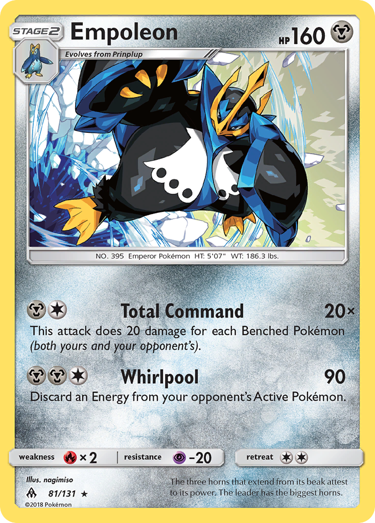 Empoleon (81/131) [Sun & Moon: Forbidden Light] | Black Swamp Games