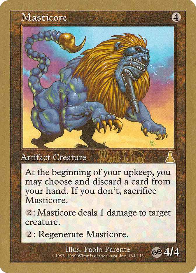 Masticore (Mark Le Pine) (SB) [World Championship Decks 1999] | Black Swamp Games