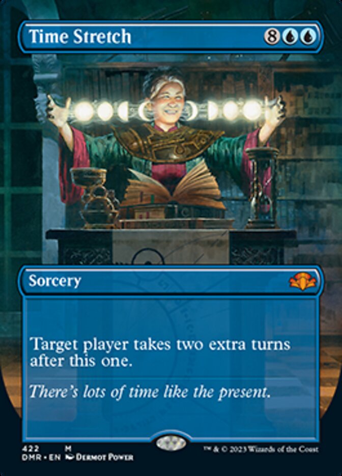 Time Stretch (Borderless Alternate Art) [Dominaria Remastered] | Black Swamp Games