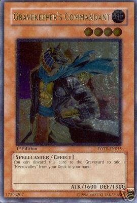 Gravekeeper's Commandant [FOTB-EN015] Ultimate Rare | Black Swamp Games