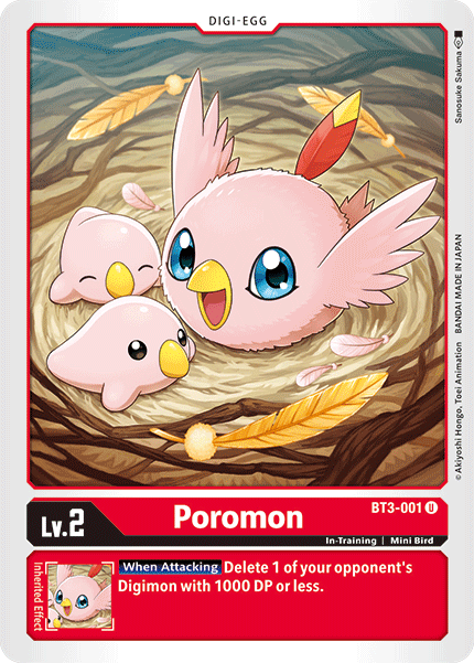 Poromon [BT3-001] [Release Special Booster Ver.1.5] | Black Swamp Games