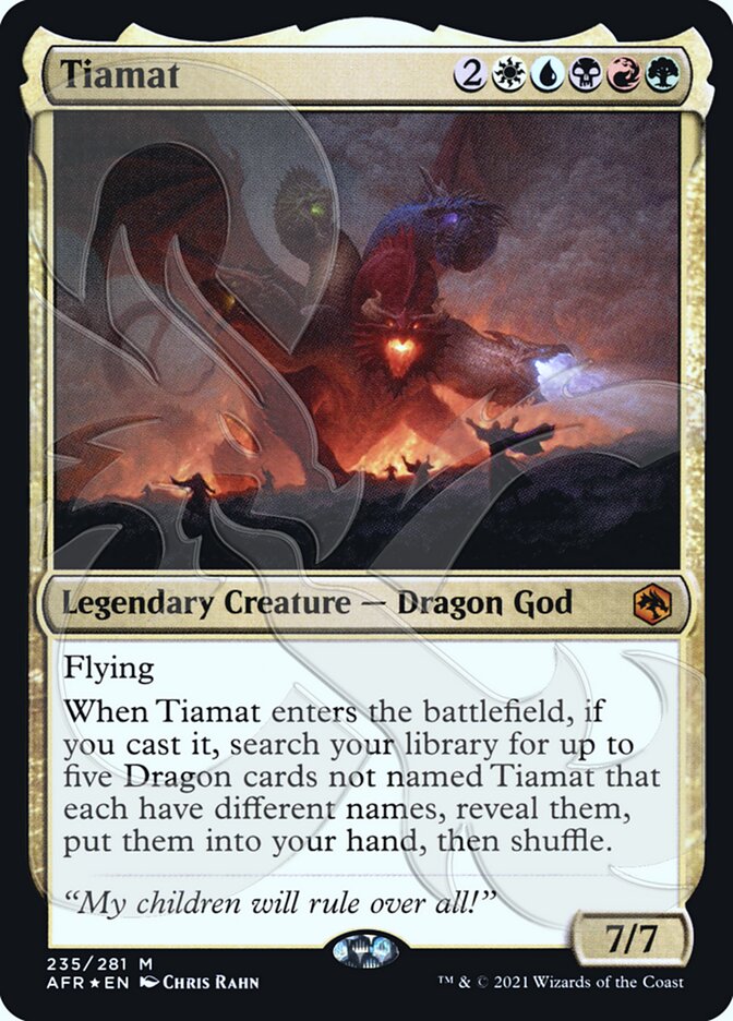 Tiamat (Ampersand Promo) [Dungeons & Dragons: Adventures in the Forgotten Realms Promos] | Black Swamp Games