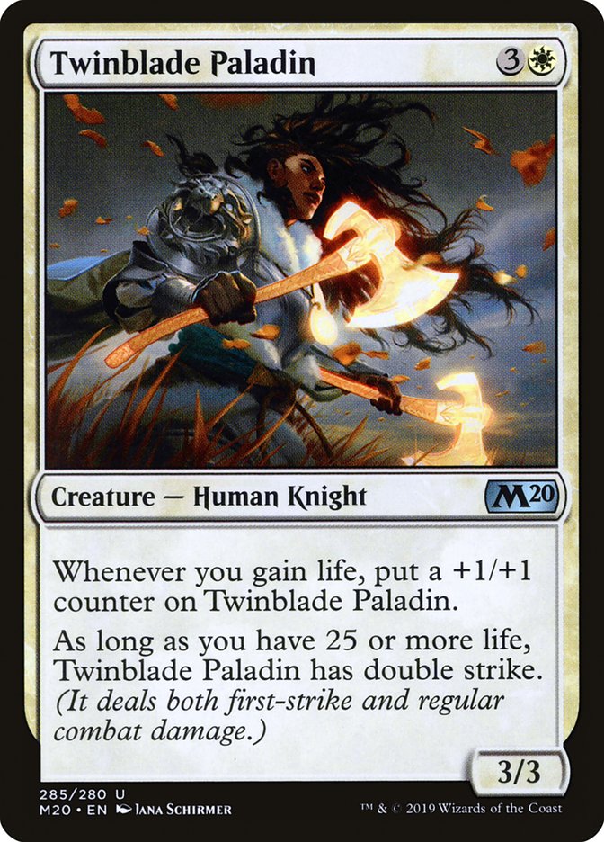 Twinblade Paladin [Core Set 2020] | Black Swamp Games