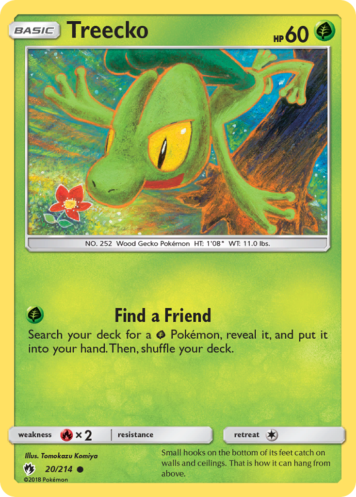 Treecko (20/214) [Sun & Moon: Lost Thunder] | Black Swamp Games