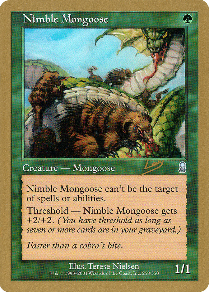 Nimble Mongoose (Raphael Levy) [World Championship Decks 2002] | Black Swamp Games