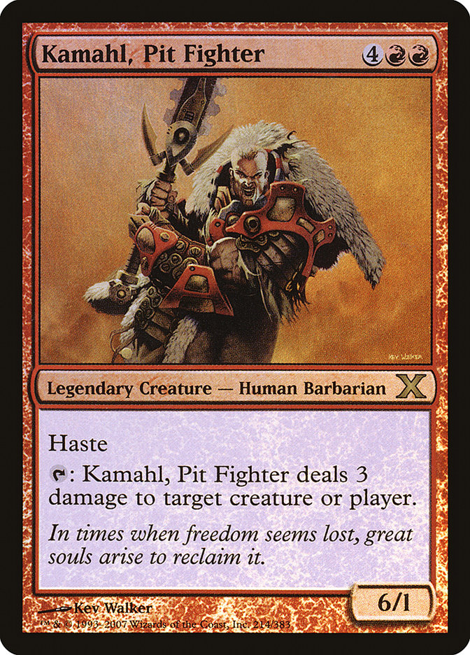 Kamahl, Pit Fighter (Premium Foil) [Tenth Edition] | Black Swamp Games