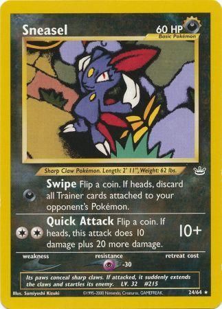 Sneasel (24/64) [Neo Revelation Unlimited] | Black Swamp Games