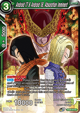 Android 17 & Android 18, Absorption Imminent (EX20-04) [Ultimate Deck 2022] | Black Swamp Games