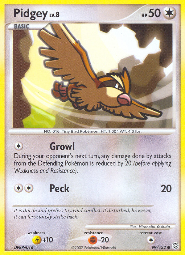 Pidgey (99/132) [Diamond & Pearl: Secret Wonders] | Black Swamp Games