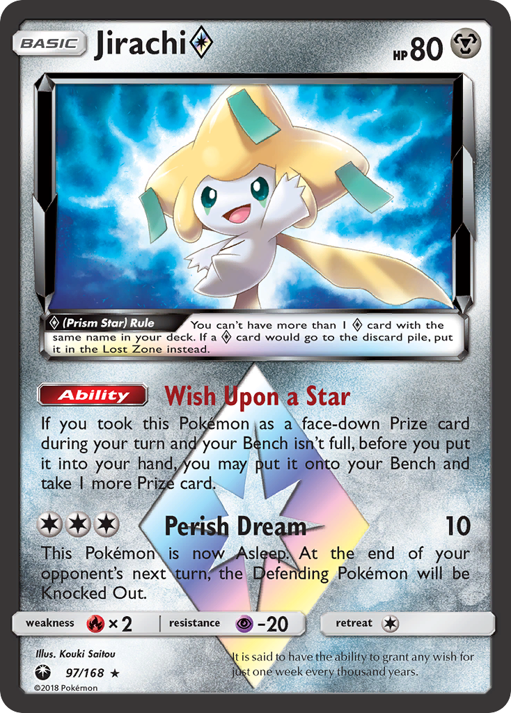 Jirachi (97/168) (Prism Star) [Sun & Moon: Celestial Storm] | Black Swamp Games