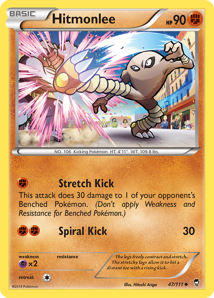 Hitmonlee (47/111) [XY: Furious Fists] | Black Swamp Games