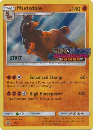Mudsdale (SM20) (Staff Prerelease Promo) [Sun & Moon: Black Star Promos] | Black Swamp Games