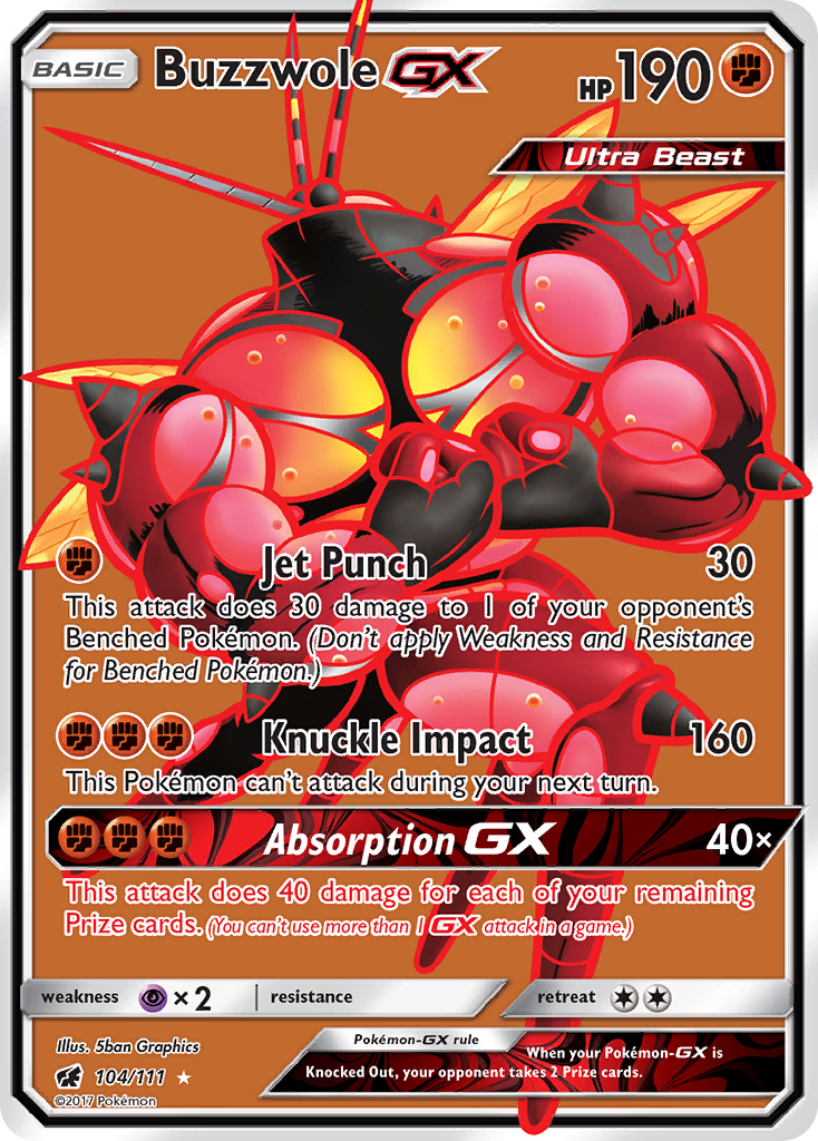 Buzzwole GX (104/111) [Sun & Moon: Crimson Invasion] | Black Swamp Games