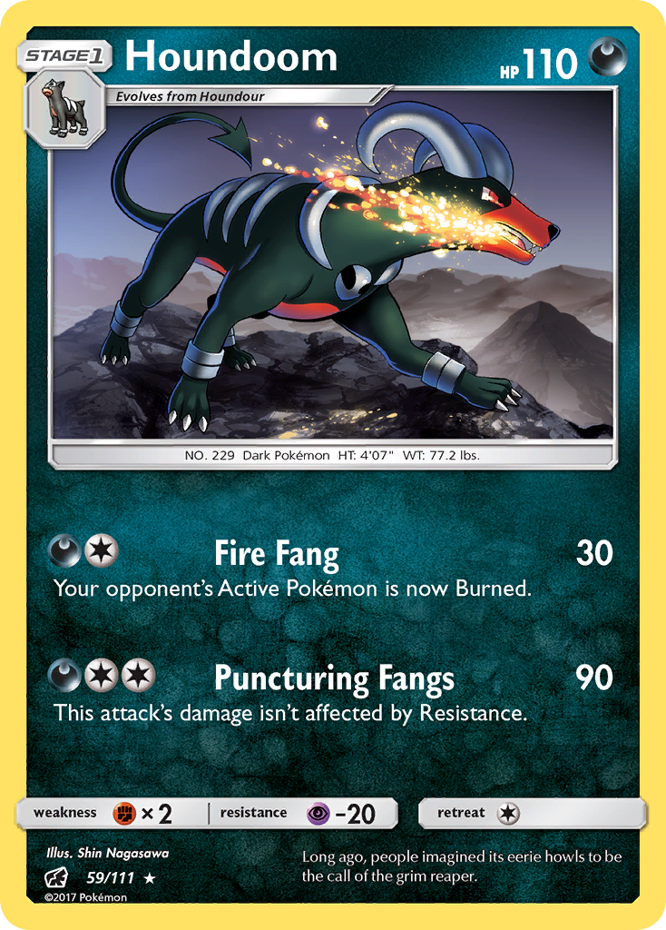 Houndoom (59/111) [Sun & Moon: Crimson Invasion] | Black Swamp Games