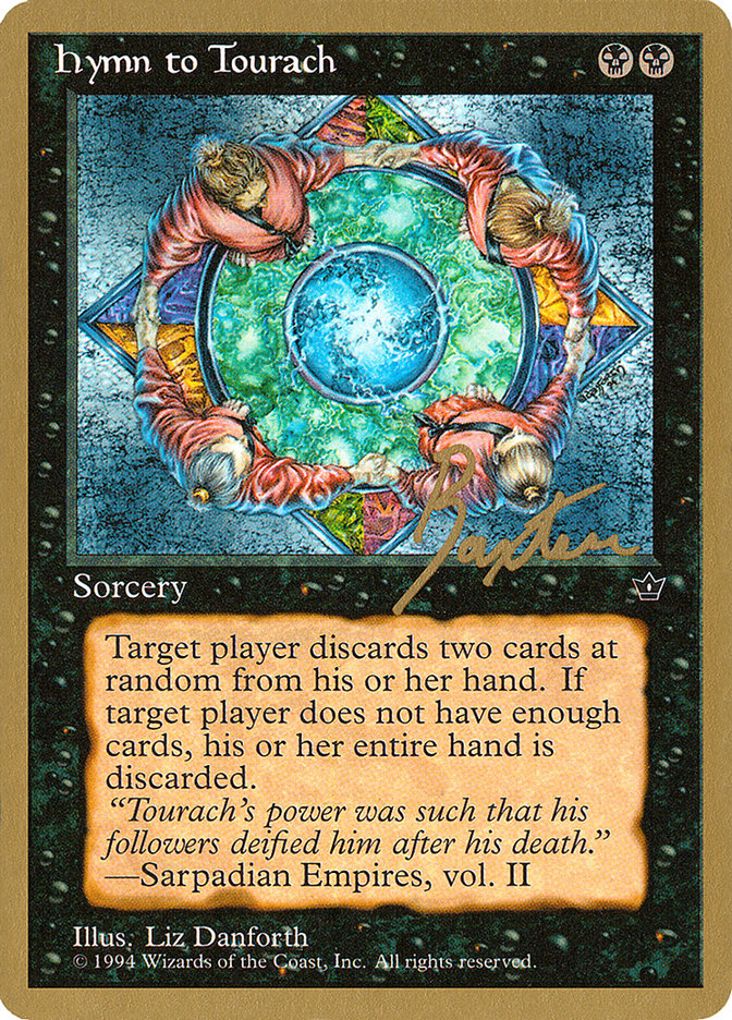 Hymn to Tourach (Circle) (George Baxter) [Pro Tour Collector Set] | Black Swamp Games