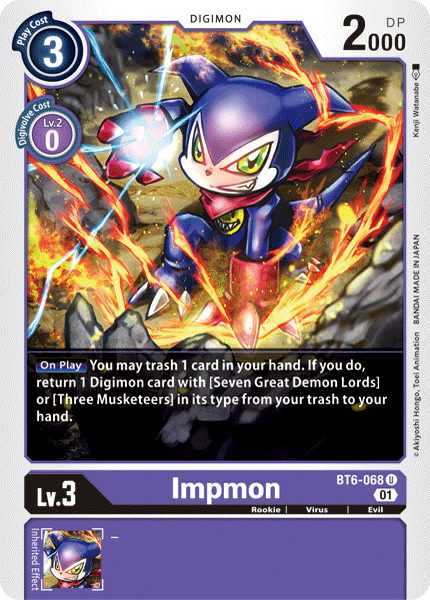 Impmon [BT6-068] [Double Diamond] | Black Swamp Games