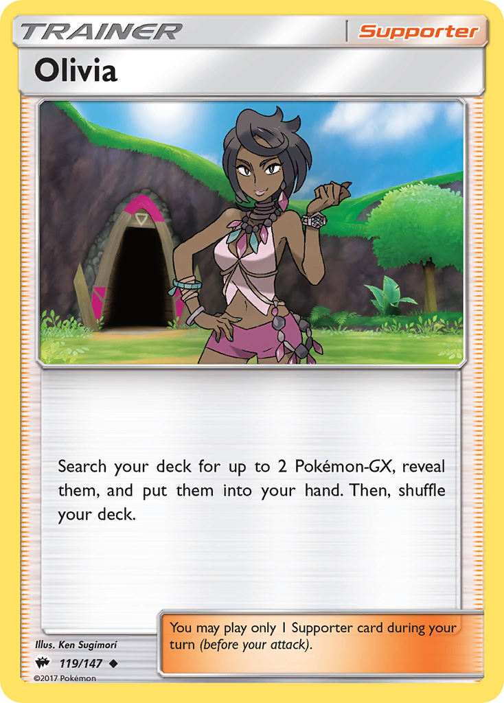 Olivia (119/147) [Sun & Moon: Burning Shadows] | Black Swamp Games