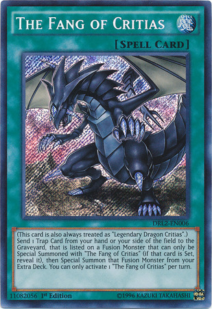 The Fang of Critias [DRL2-EN006] Secret Rare | Black Swamp Games