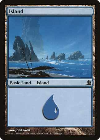 Island (304) [Commander 2011] | Black Swamp Games