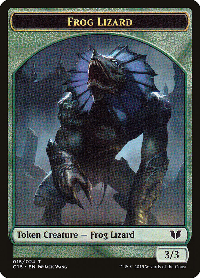 Frog Lizard Token [Commander 2015 Tokens] | Black Swamp Games