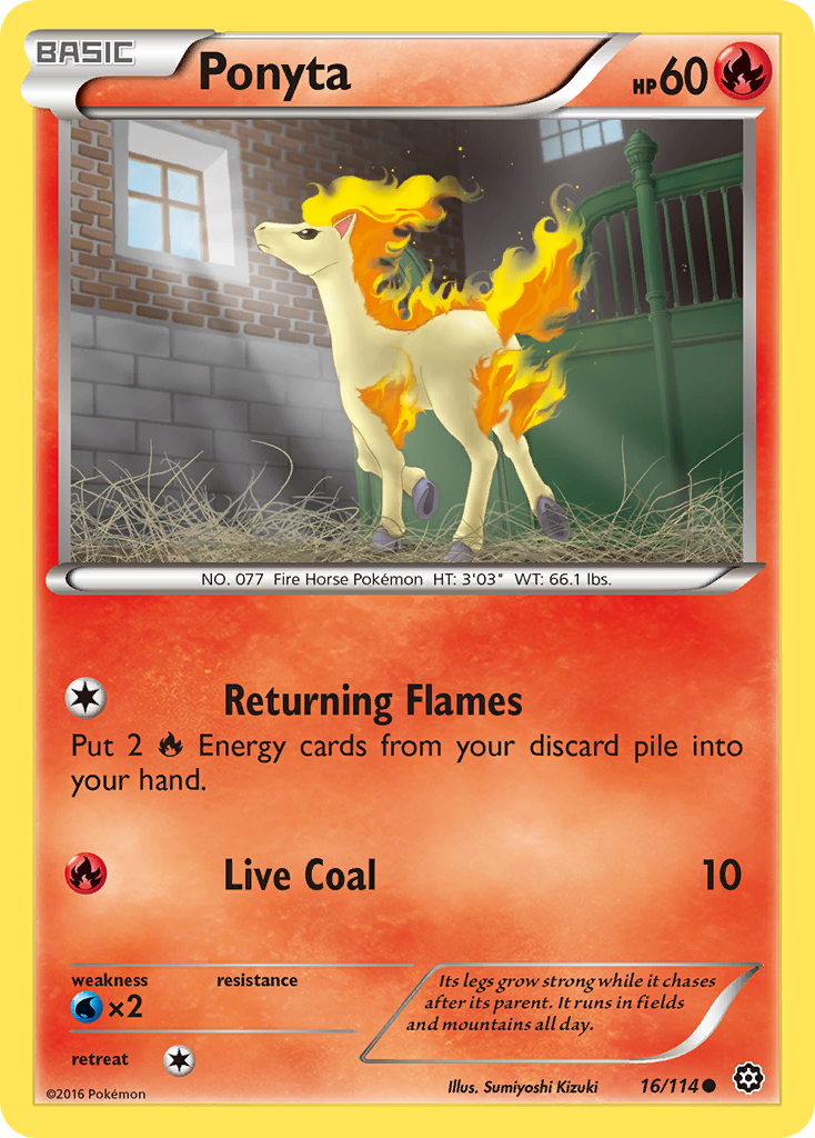 Ponyta (16/114) [XY: Steam Siege] | Black Swamp Games