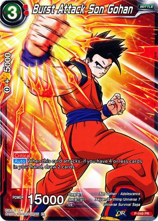 Burst Attack Son Gohan (Alternate Art) [P-049] | Black Swamp Games