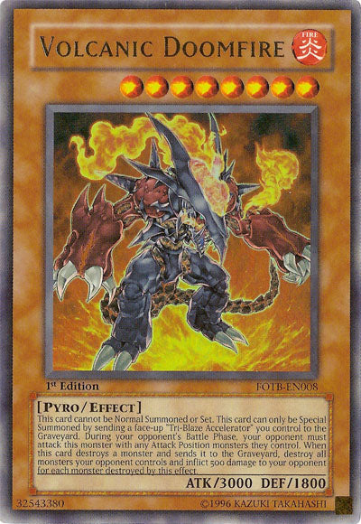 Volcanic Doomfire [FOTB-EN008] Ultra Rare | Black Swamp Games