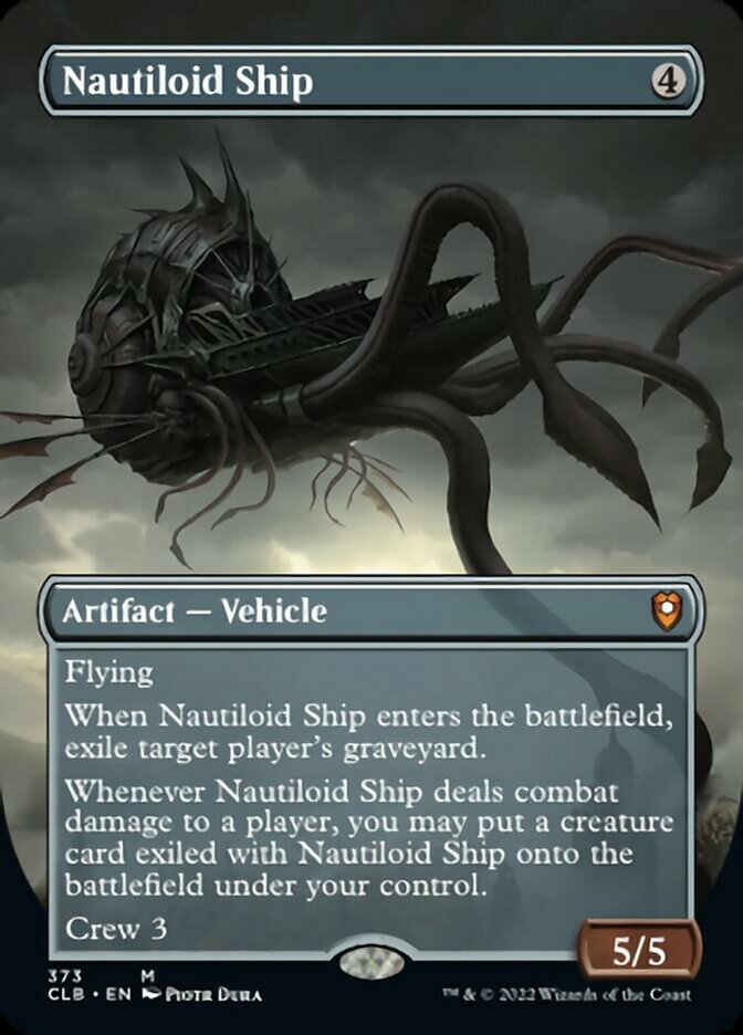 Nautiloid Ship (Borderless Alternate Art) [Commander Legends: Battle for Baldur's Gate] | Black Swamp Games