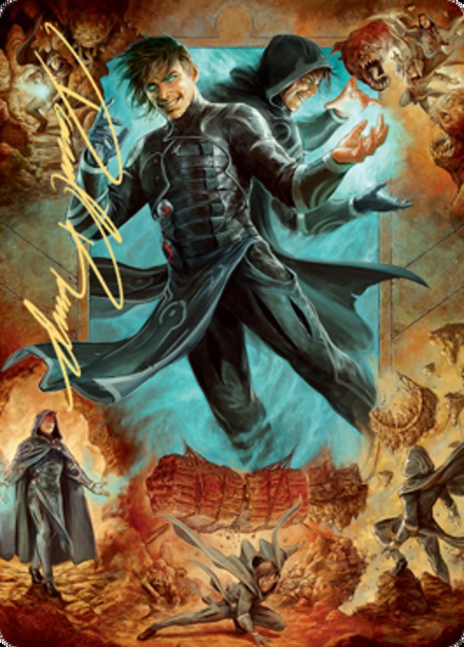 Jace, Mirror Mage 2 Art Card (Gold-Stamped Signature) [Zendikar Rising Art Series] | Black Swamp Games