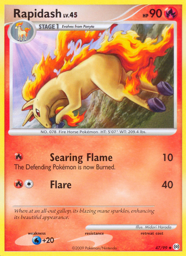 Rapidash (47/99) [Platinum: Arceus] | Black Swamp Games