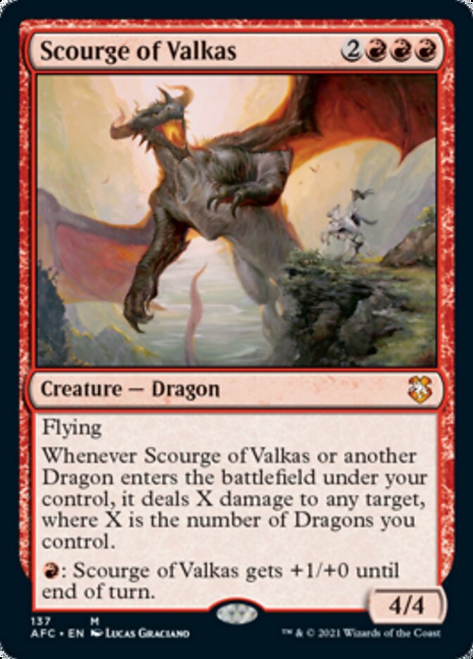 Scourge of Valkas [Dungeons & Dragons: Adventures in the Forgotten Realms Commander] | Black Swamp Games