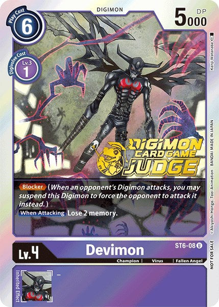 Devimon [ST6-08] (Judge Pack 1) [Starter Deck: Venomous Violet] | Black Swamp Games