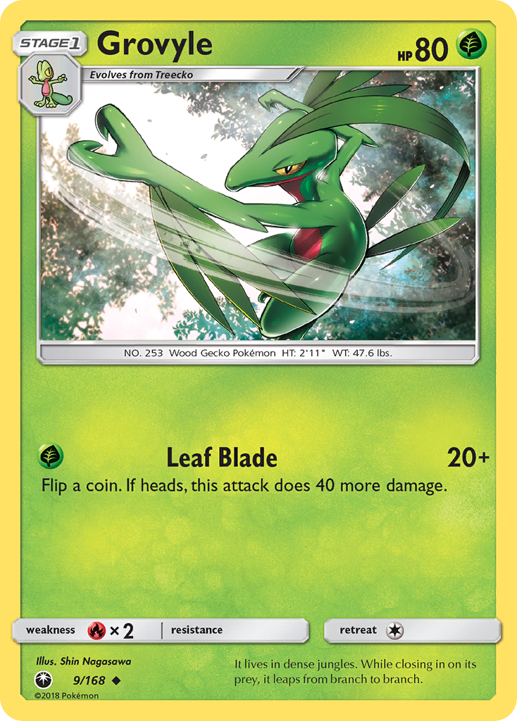 Grovyle (9/168) [Sun & Moon: Celestial Storm] | Black Swamp Games