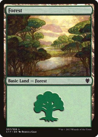 Forest (307) [Commander 2017] | Black Swamp Games