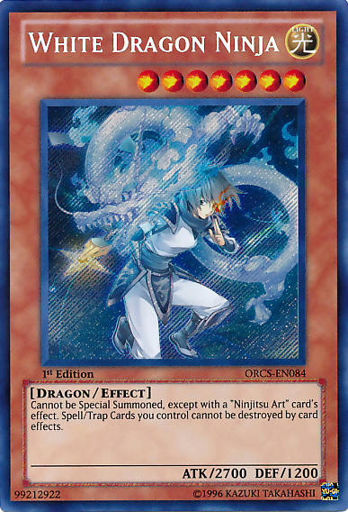 White Dragon Ninja [ORCS-EN084] Secret Rare | Black Swamp Games