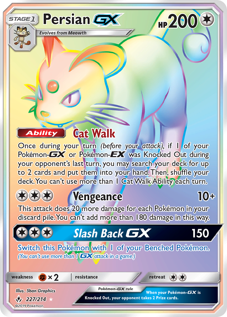 Persian GX (227/214) [Sun & Moon: Unbroken Bonds] | Black Swamp Games