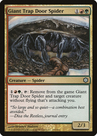 Giant Trap Door Spider [Coldsnap Theme Decks] | Black Swamp Games