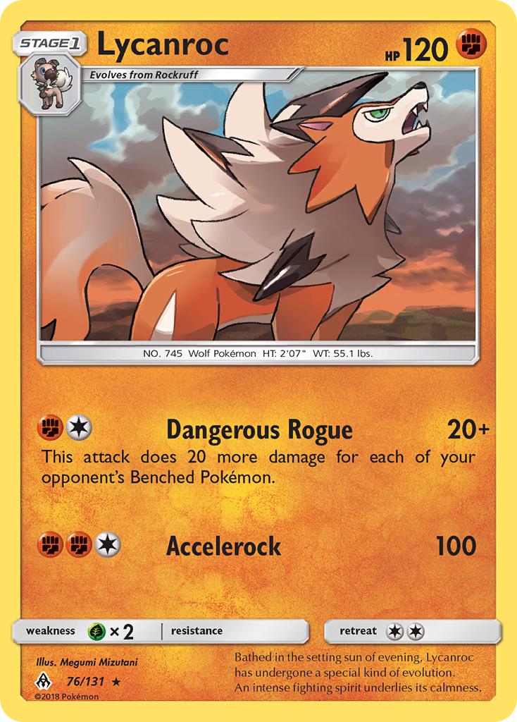 Lycanroc (76/131) [Sun & Moon: Forbidden Light] | Black Swamp Games