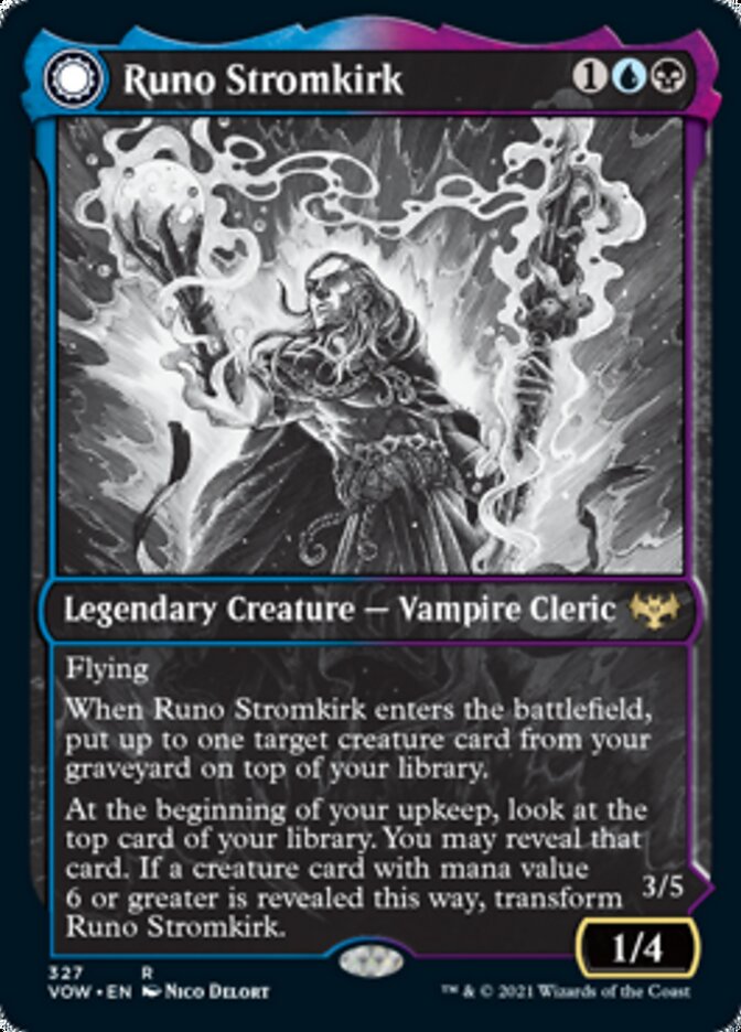 Runo Stromkirk // Krothuss, Lord of the Deep (Showcase Eternal Night) [Innistrad: Crimson Vow] | Black Swamp Games